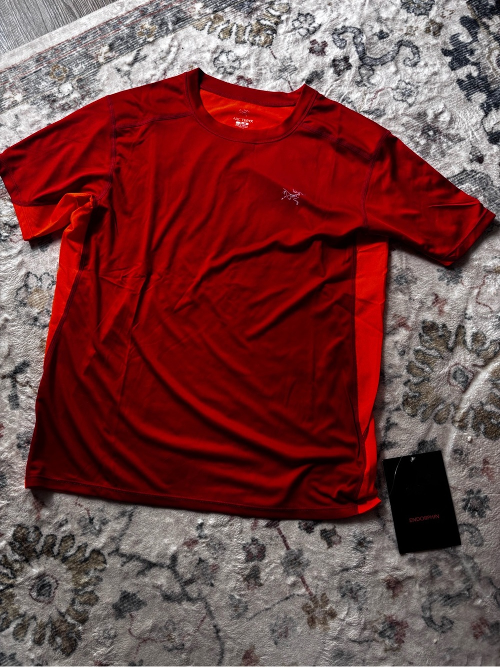 Arc'teryx Men’s Accelero comp SS Red Orange Short-Sleeve Active T-Shirt